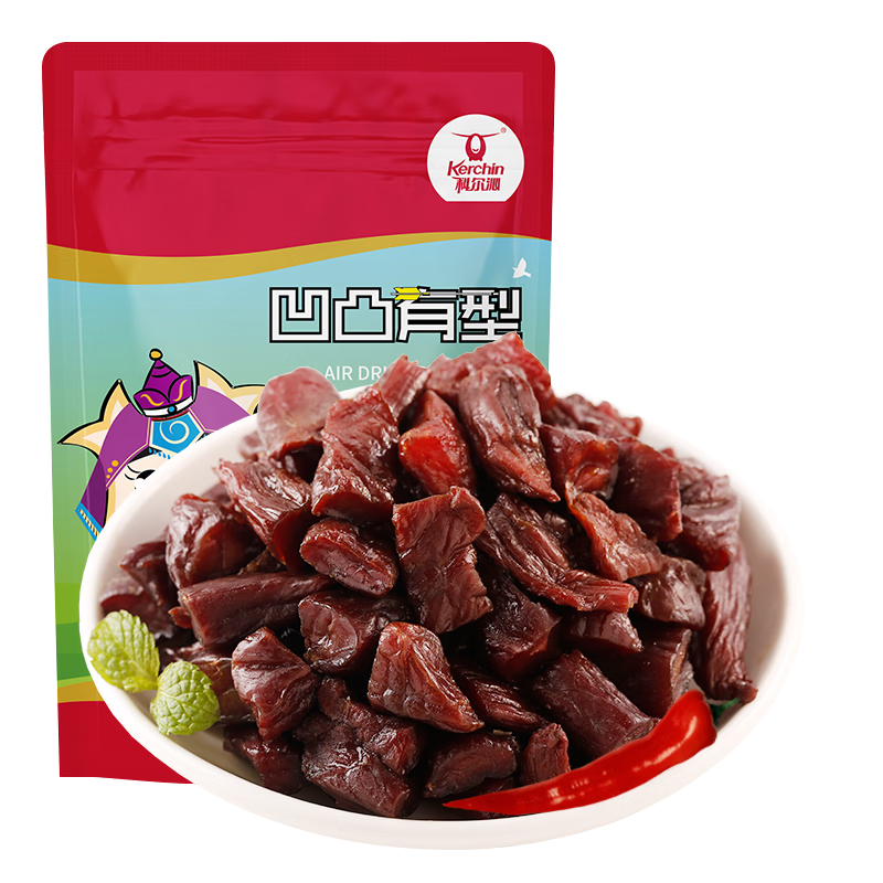 Kerchin 科尔沁 凹凸有型 风干牛肉 辣味 200g