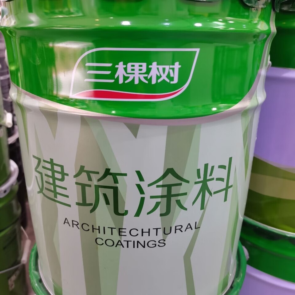 三棵树漆(skshu)三棵树真石漆罩面漆水性透明清漆,墙绘防水保护 5公斤