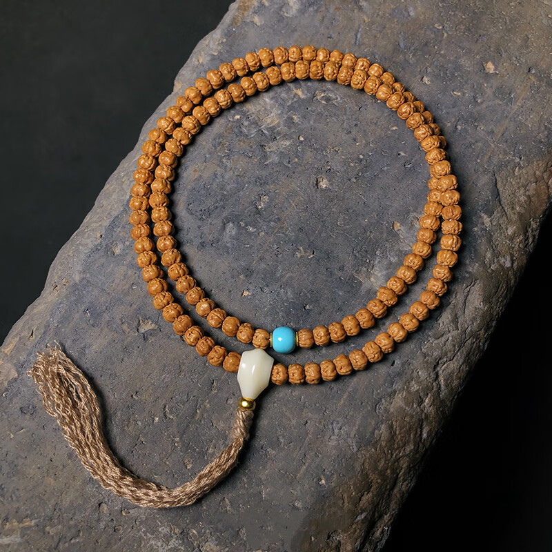 永赫毕业级五爪金龙天然原籽矮桩南瓜佛手小金刚菩提108颗三日红手串