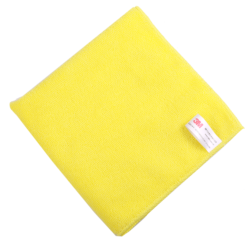 3M洗车毛巾擦车布洗车布细纤维强吸水毛巾汽车用品黄色 单条装40cm*40cm