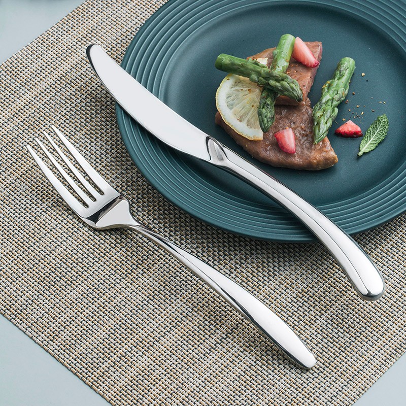 inscription 不锈钢西餐牛排刀叉勺甜品勺咖啡勺汤勺 西餐餐具 a-主餐