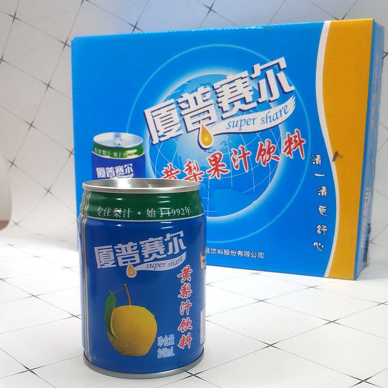 厦普赛尔 黄梨汁8罐整箱风味饮品果汁饮料山西特产高平梨园 246ml*12