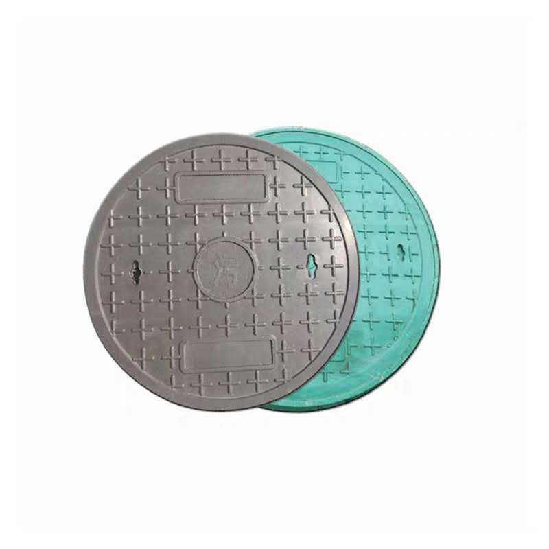 亿箬 复合井盖树脂污水雨水电力圆井盖700*50 (井盖)承重5t  5个起