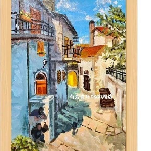 霜魄csgo油画 【csgo挂画】周边香蕉道油画csgo油画25厘米x20厘米