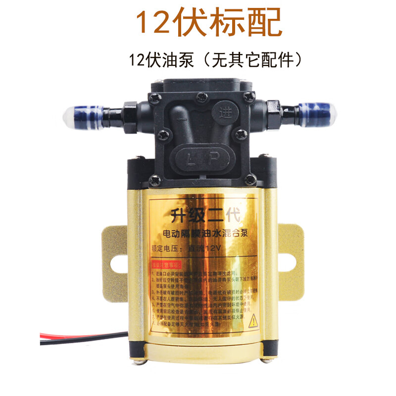驰翁汽车油箱电动抽油泵抽汽油12v24伏汽油柴油水自吸泵加油泵 12伏