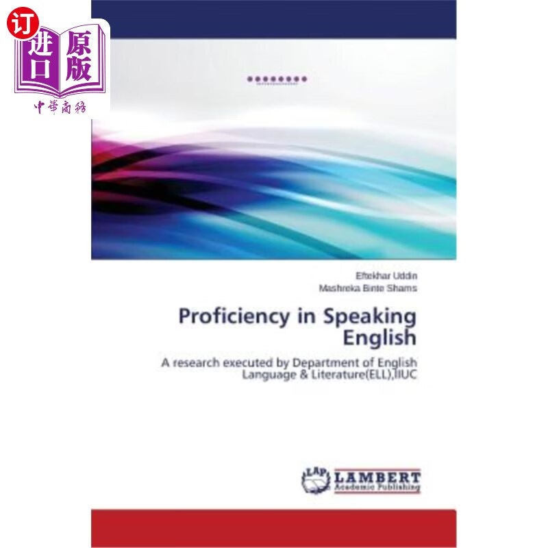 海外直订proficiency in speaking english 英语口语能力