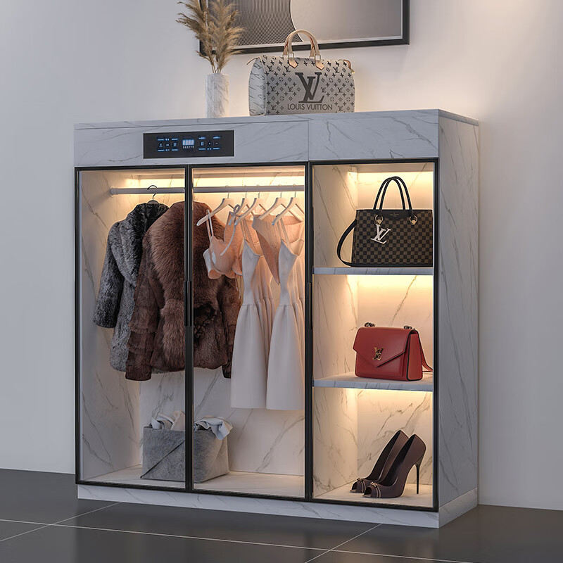 楹钰轻奢高端智能衣柜消毒去湿多功能家用户型轻奢衣柜一体小户型