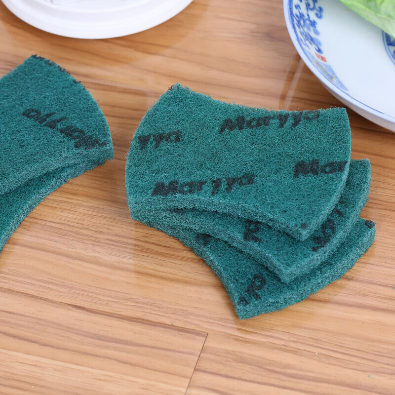 美丽雅强力去污百洁布 易清洗金刚砂擦锅洗碗除重垢清洁抹布 15片