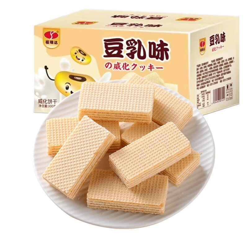 日本风味豆乳威化饼干300g整箱（约23-27包） 300g