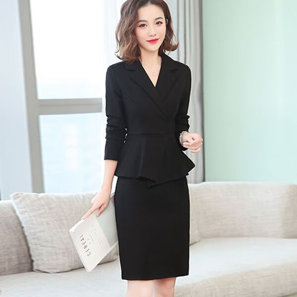 30-40岁女人50岁气质秋冬穿的连衣连衣2022春秋新款长袖气质职业显瘦