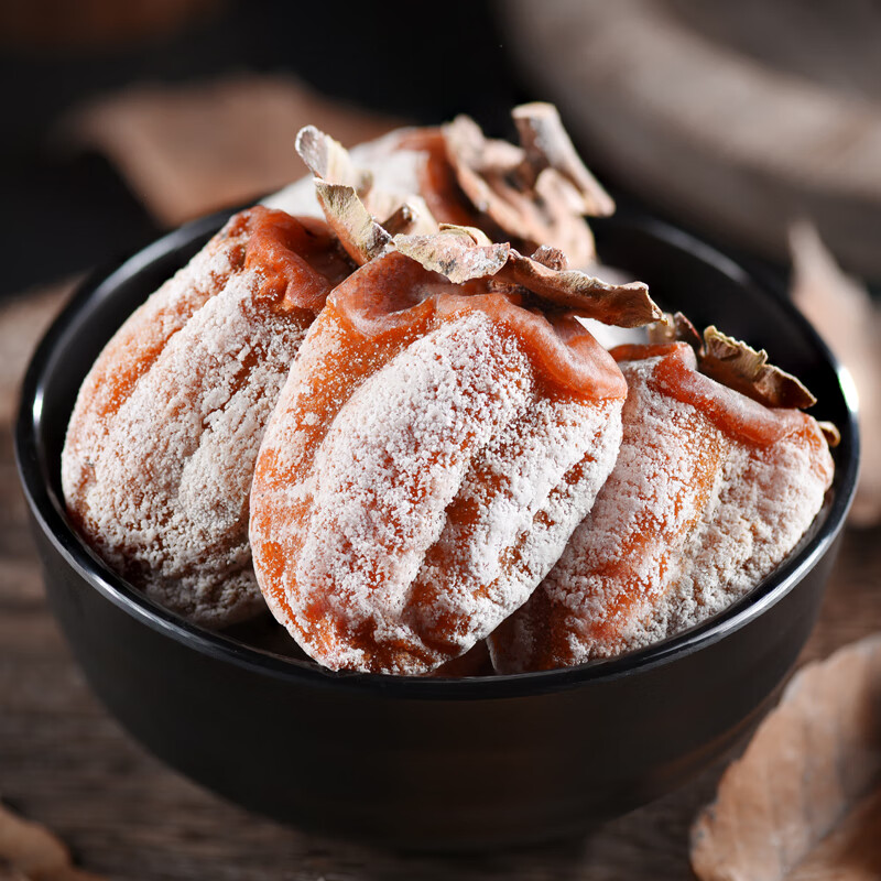 金哥玉妹【顺丰发货】陕西正宗富平吊柿饼 自然降霜吊饼柿子饼流心柿饼 精选中果5斤袋装