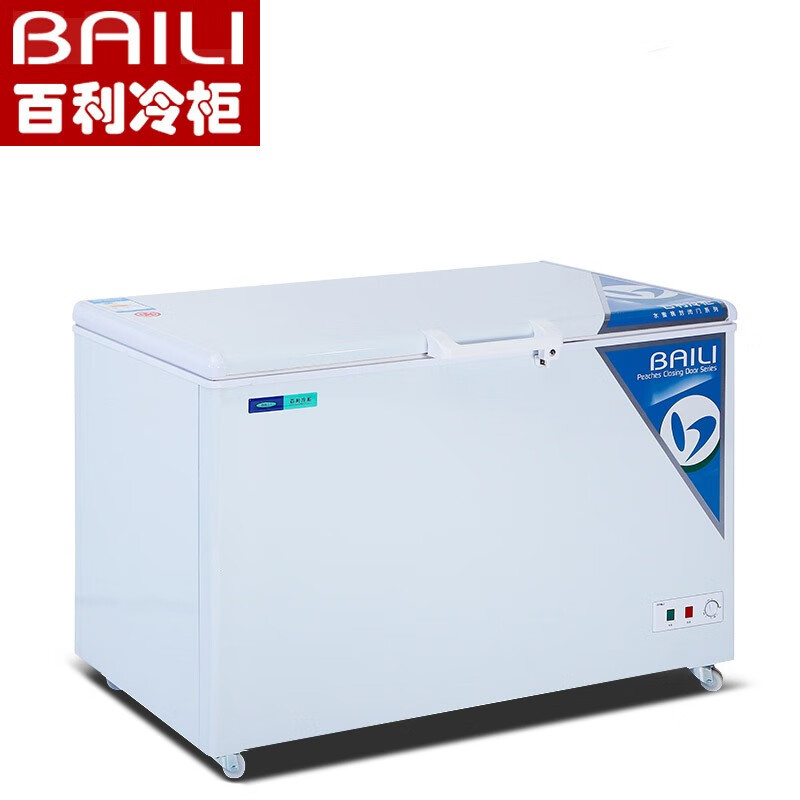 百利(baili)冰柜商用家用商用大容量单温卧式冷冻柜顶开门冰箱冷藏
