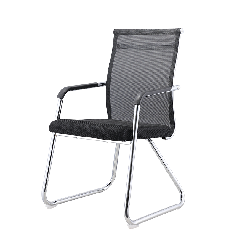 卡奈登 简约办公椅弓形椅座椅职员椅 会议椅子培训椅 家用网布电脑椅【2把起订 中背款】JY005