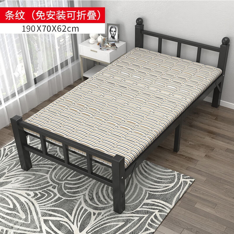 匠品冠铁床 1.5米折叠床简易单人床双人床家用1.2米午休小