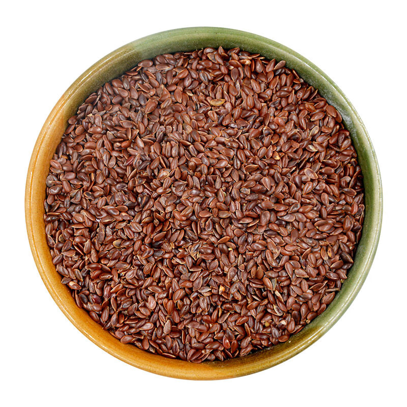 谷与乡内蒙古熟棕色亚麻籽低温烘培五谷磨粉正宗亚麻籽仁烘焙原料 熟