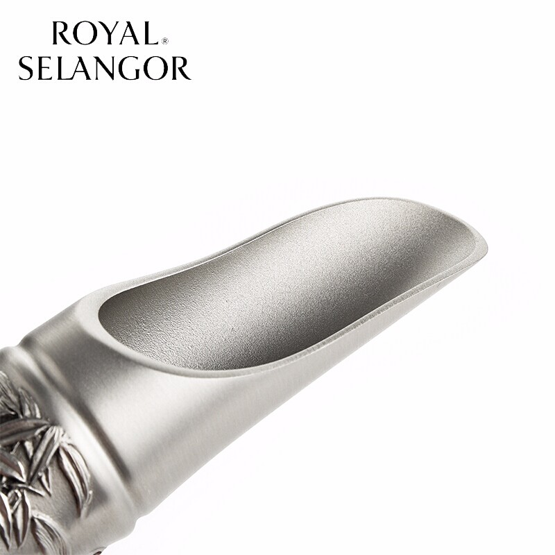 皇家雪兰莪（ROYAL SELANGOR） 锡制雕刻竹茶则 马来西亚进口茶拨茶勺茶具配件014604