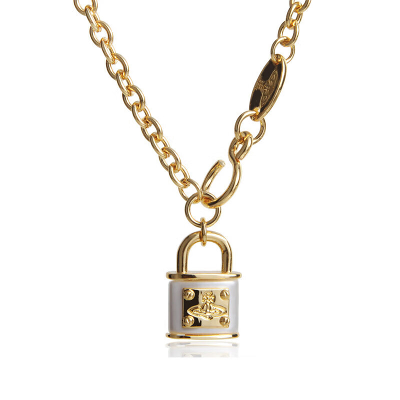 创京懿选西太后赵露思nana土星南京锁项链女轻奢感锁骨链送爱人朋友