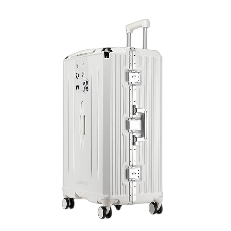 百事（PEPSI）行李箱男超大容量铝框拉杆箱女30英寸加厚旅行箱可抑密码皮箱