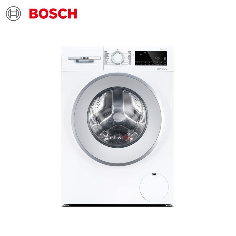 博世 BOSCH 10公斤全自动变频滚筒洗烘一体机 热风除菌 祛味除螨 智控洗烘 XQG100-WNA254VA0W