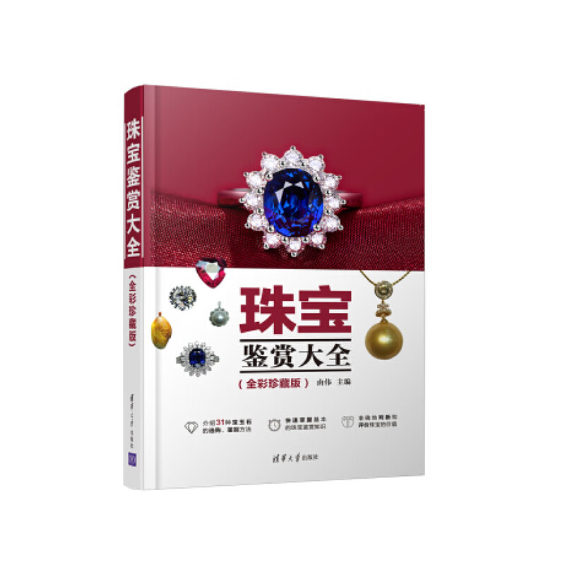 珠宝鉴赏大全（全彩珍藏版） 由伟 主编 清华大学出版社 新华书店正版图书