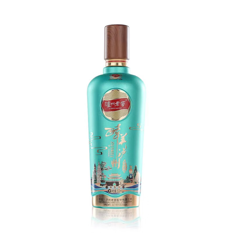 泸州老窖 醉美泸州 金色旅程 52度浓香型白酒 500ml*4瓶 礼盒装(送礼)