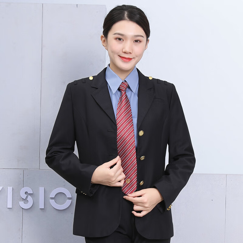 铁路制服春秋男女士西服套装工作服19式铁路局专用服装新式路服 女生