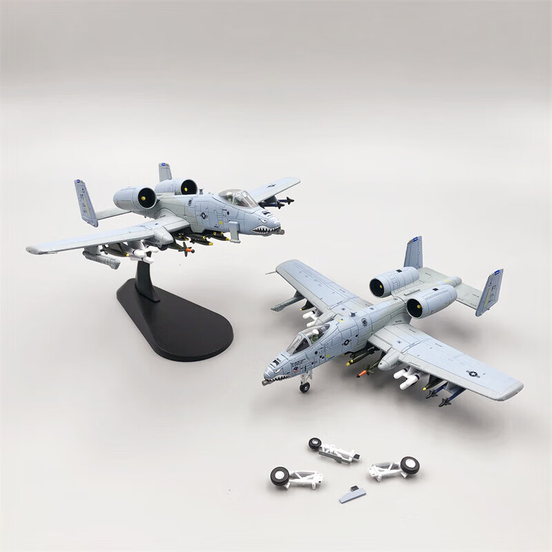 瑞银A10合金成品飞机模型战斗机1/100海湾战争美军飞虎队攻击机军事飞 A-10C模式互换