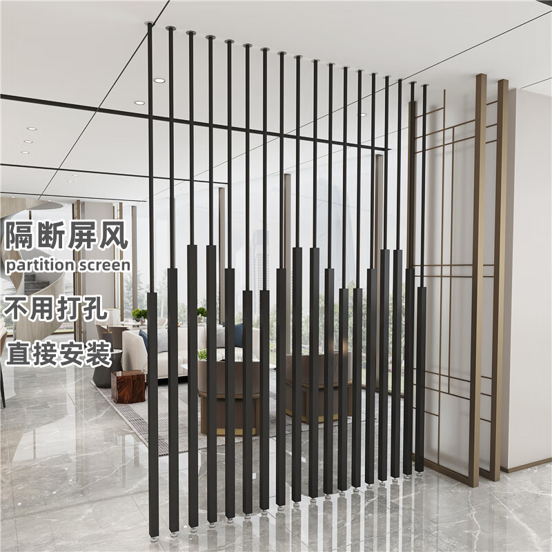 瓷飘隔断墙屏风办公室工作展厅入户门玄关公司遮挡服装理发门店 a款
