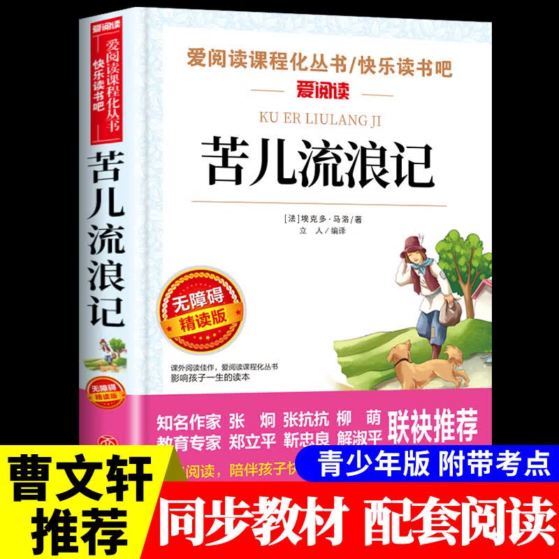 鲁滨逊漂流记原著完整版 六年级下册课外书必读的正版书目 快乐读书吧鲁滨孙鲁宾逊鲁冰逊鲁宾汉漂游记人民文 【附带考点】苦儿流浪记