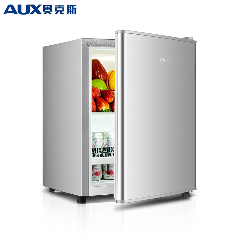 奥克斯（AUX）50升冰箱 单门双门冰箱 家用宿舍小巧迷你 节能低噪中小型电冰箱 BC-22K68L 银色 22升 单冷藏