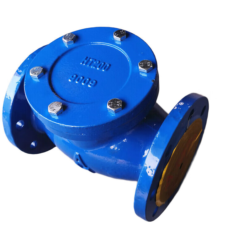 菲文特止回阀h44t-16 6498b铸铁法兰旋启式管道单向阀卧式逆止阀 dn50