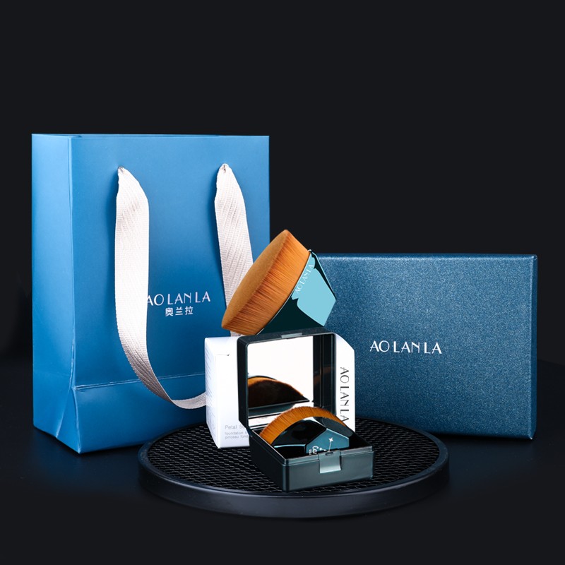 AOLANLA 星座55号粉底刷魔术刷无痕化妆刷美妆刷便携扁平粉底液套装刷礼盒装生日礼物送女友 白羊座