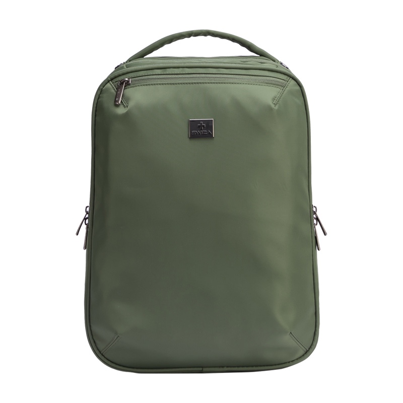瑞士SWIZA 背包防泼水旅行包男女出差通勤14英寸笔记本电脑包商务双肩包  深绿色 HBB904304038
