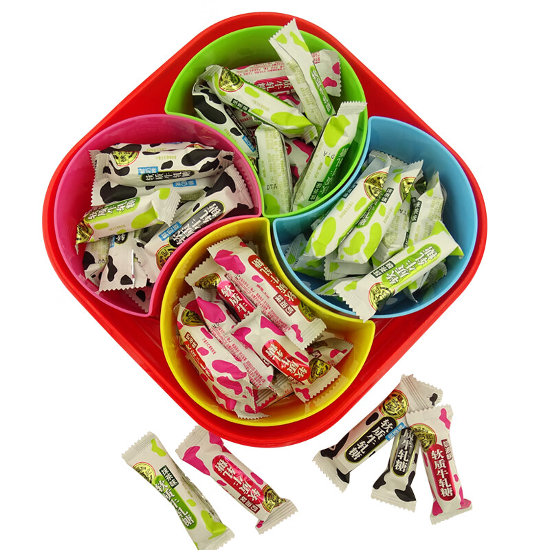 徐福记 糖果盘礼盒酥心糖花生糖牛轧糖利是糖喜糖混合糖果送礼 (牛扎