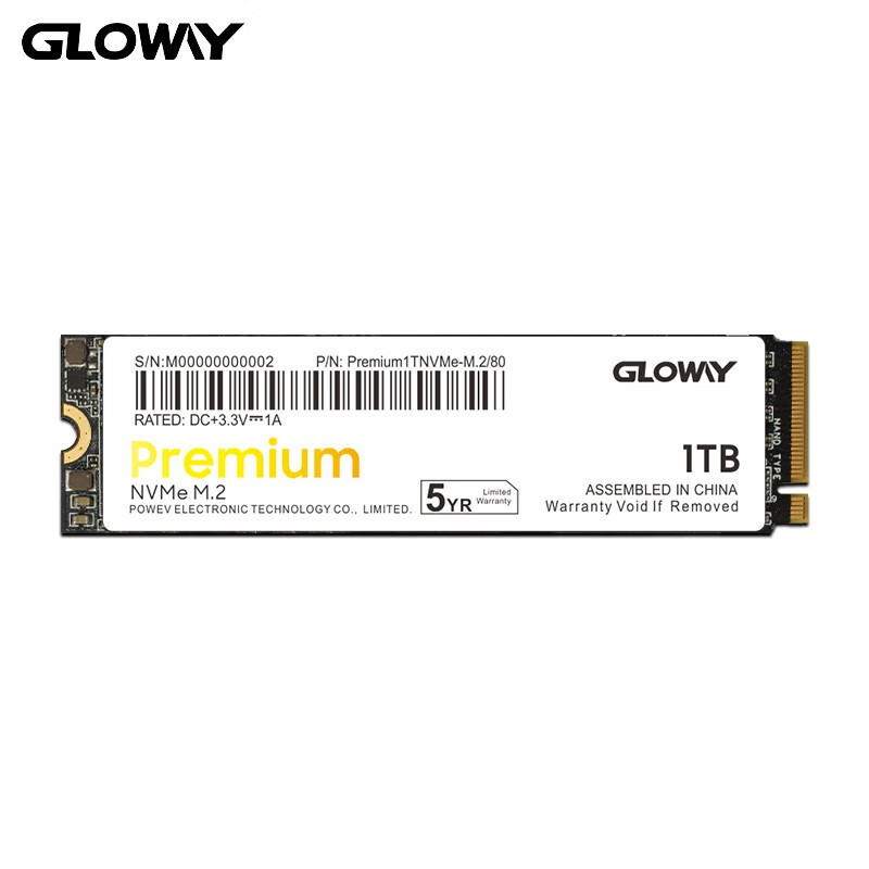 光威（Gloway）1TB SSD固态硬盘 M.2接口(NVMe协议) Premium系列-高级版/五年质保