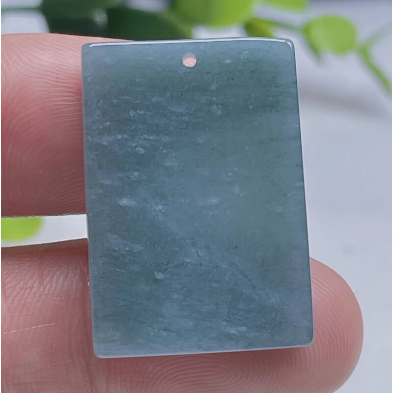 佩曼 翡翠无事牌天空蓝吊坠蓝水平安无事玉佩冰晴水一生平安方牌