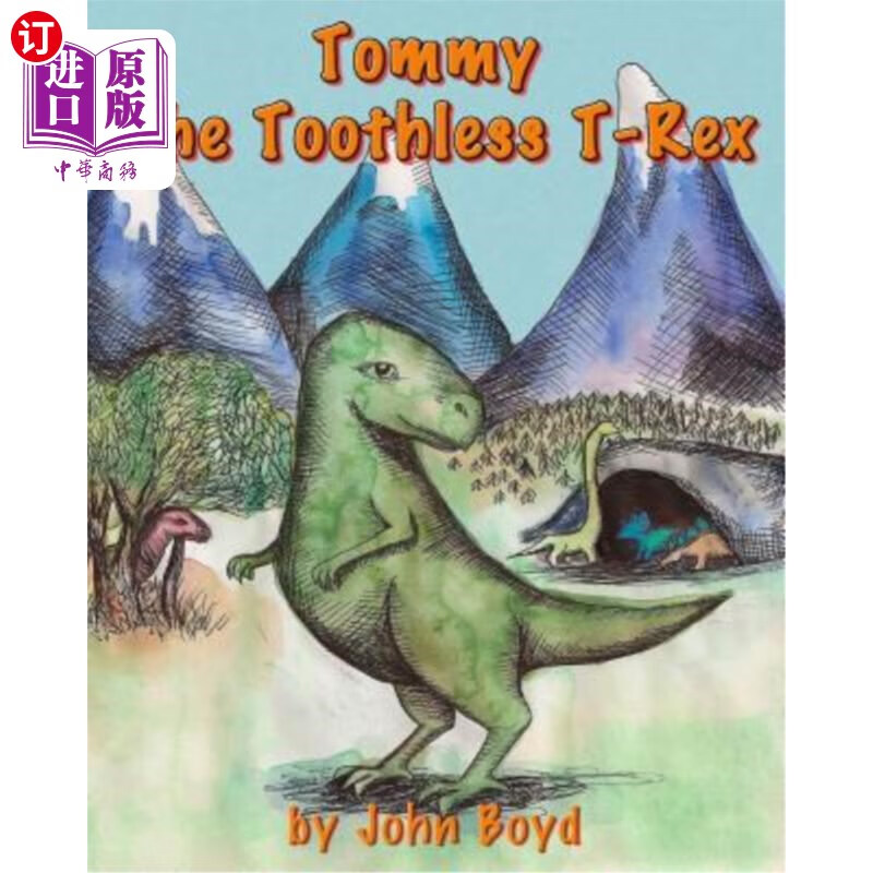 海外直订tommy the toothless t-rex 没有牙齿的霸王龙汤米