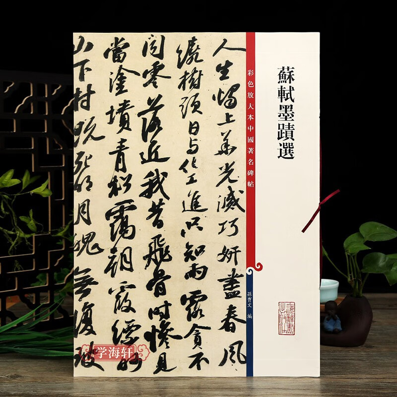 苏轼墨迹选 彩色放大本中国著名碑帖繁体旁