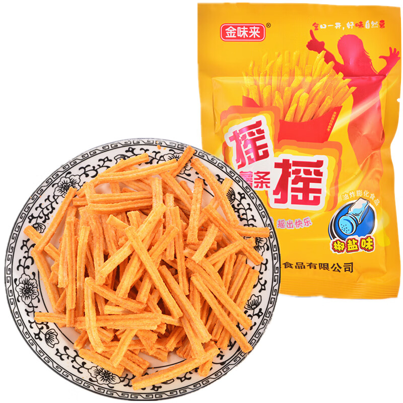 宗彬食品 摇摇薯条椒盐味口味随机发货8090后儿时怀旧小吃零食品 10包