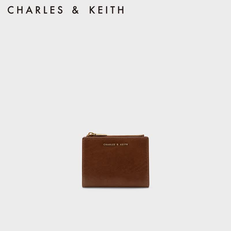 CHARLES&KEITH早春新品CK6-10680907包包女包多卡位短款钱包 Chocolate巧克力色 XXS属于什么档次？