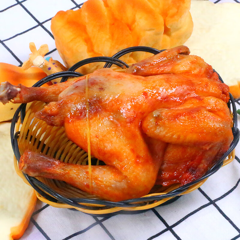奥尔良烤鸡3只手扒摇滚鸡奥尔良蜜汁鸡烤全鸡整只即食真空熟食成品 1