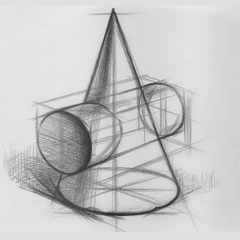 现货 结构素描范本 全3册 单个几何体结构素描范本 组合几何体结构