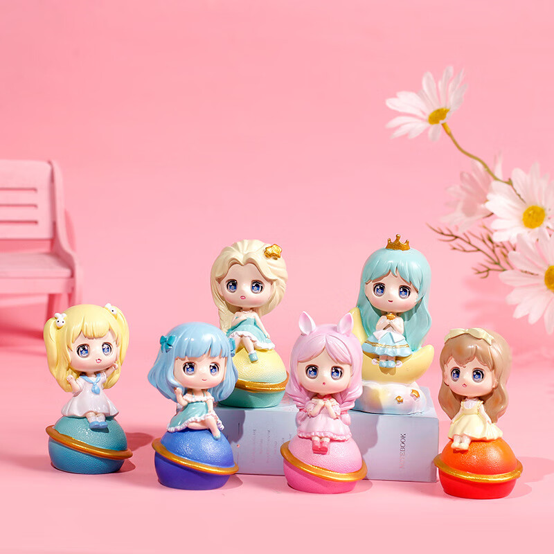 星空恋语可爱女孩星座奇缘盲盒潮玩人物创意树脂摆件房间装饰卡通手办