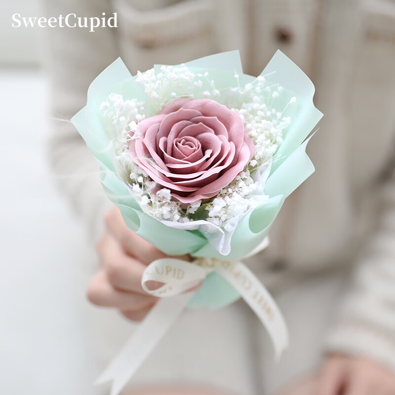 sweet cupid车载香薰出风口创意香皂花束鲜七夕情人节礼物送女友