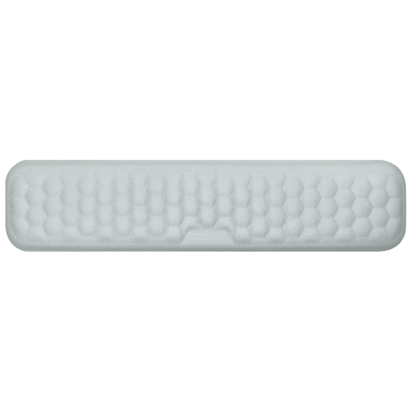 KPTE【凸點(diǎn)按摩腕托】87鍵盤(pán)手托鼠標(biāo)墊護(hù)腕托腕墊護(hù)記憶棉腕托墊68鍵盤(pán)拖 中號(hào)-灰色