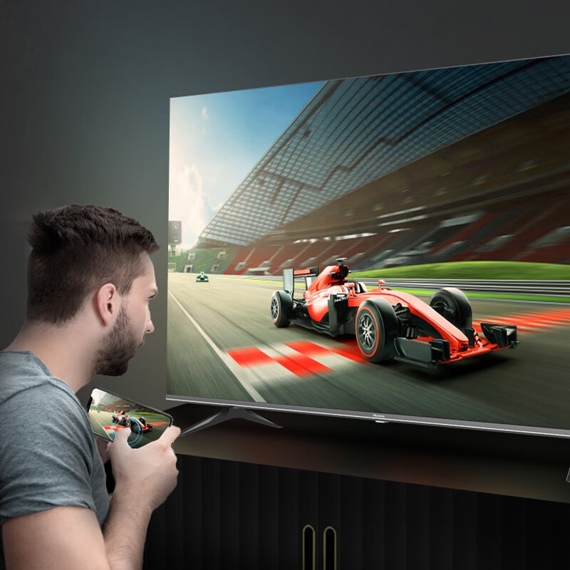 海信电视 65E3F-Y 65英寸 4KHDR超高清 超薄悬浮全面屏 智慧语音液晶平板电视 旗舰店