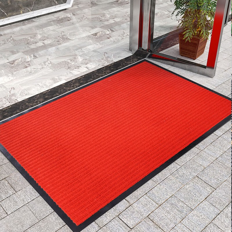 彼尔德酒店大门口防滑地垫浴室厨房地垫定制脚垫加厚耐磨除尘迎宾地毯 双条纹（含logo） 定制颜色定制logo联系客服/㎡