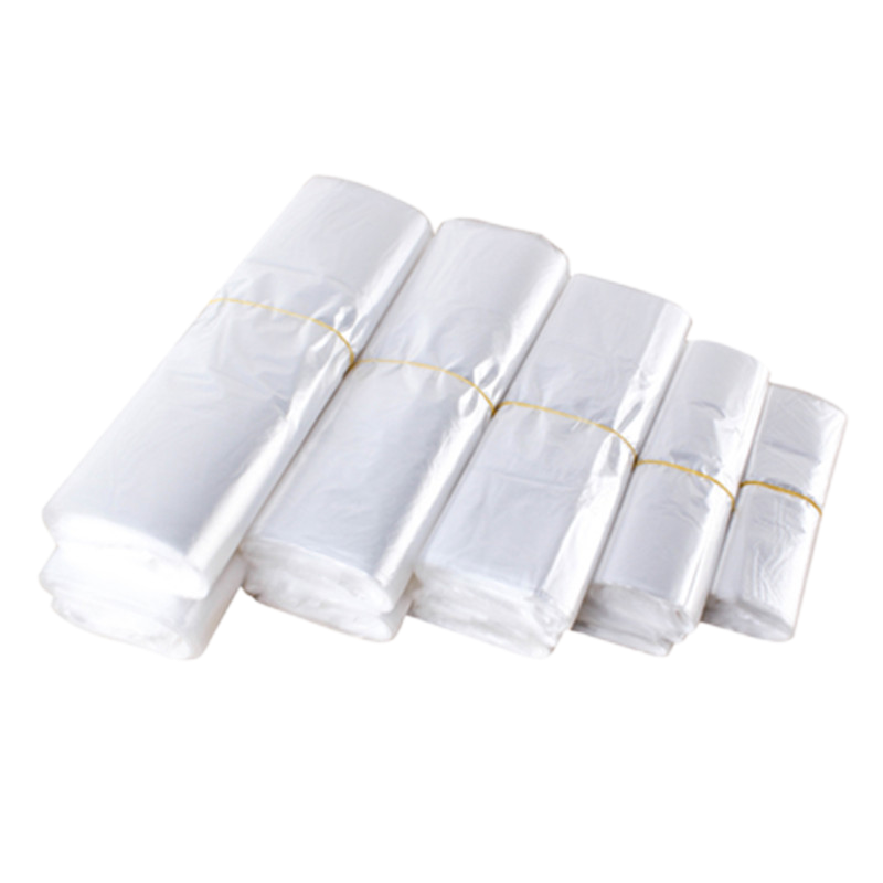 百舸白色透明食品塑料袋一次性手提背心包装袋马甲袋子白厚1526100个