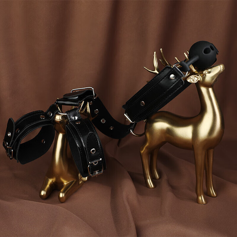 口球嘴塞趣玩具夫妻用品工具用具手铐束缚捆绑绳调教 反手束缚口球