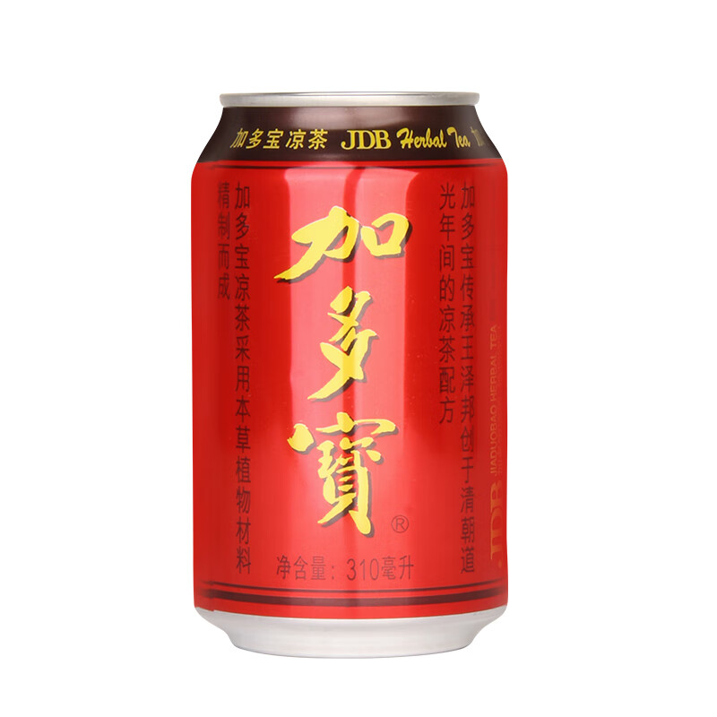 加多宝凉茶植物饮料 茶饮料 310ml 24罐 1箱